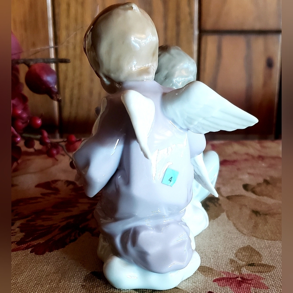 LLADRO Angels - Angelito Pienando al Compañero #5.727 - 1989 VTG - Picture 6 of 16